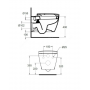 Унитаз подвесной Ideal Standard CONNECT, легкосъемное сиденье с функцией плавного закрытия