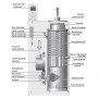 Котел напольный, дизель, двухконтурный, Navien LST-40KG 40 квт, нерж