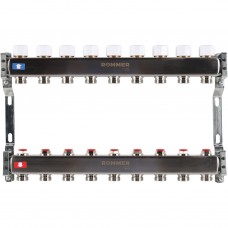Коллектор из нерж. стали 1"x3/4" ROMMER без расходомеров 9 вых.