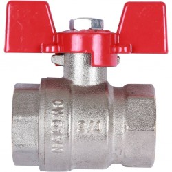 Кран шаровый Rommer 3/4"  ВН/ВН, ручка бабочка