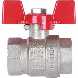 Кран шаровый Rommer 3/4"  ВН/ВН, ручка бабочка