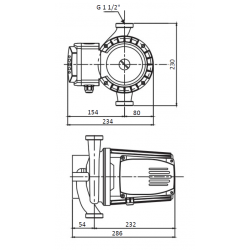 Насос циркуляционный Shinhoo BASIC 25-16 230 с гайками