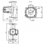 Насос циркуляционный Shinhoo BASIC 32-12F, фланцевый 220В