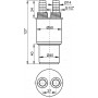 Переходная муфта ALСAPLAST Alcadrain HT 40/50×G1/2"