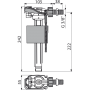 Впускной механизм боковой 3/8" A150 ALСAPLAST Alcadrain