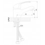 Смеситель однозахватный (35 мм) для умывальника, монолитный, A35-11